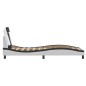 vidaXL Estructura cama cabecero cuero sintético blanco negro 90x200 cm vidaXL Estructura cama cabecero cuero sintético blanco negro 90x200 cm