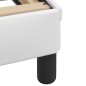 vidaXL Estructura de cama cabecero cuero sintético blanco 100x200 cm vidaXL Estructura de cama cabecero cuero sintético blanco 100x200 cm