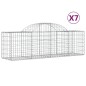 vidaXL Cestas de gaviones 7 uds forma de arco hierro 200x50x60/80 cm vidaXL Cestas de gaviones 7 uds forma de arco hierro 200x50x60/80 cm