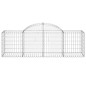vidaXL Cestas de gaviones 7 uds forma de arco hierro 200x50x60/80 cm vidaXL Cestas de gaviones 7 uds forma de arco hierro 200x50x60/80 cm