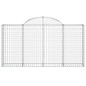vidaXL Cestas gaviones 25 uds forma de arco hierro 200x30x100/120 cm vidaXL Cestas gaviones 25 uds forma de arco hierro 200x30x100/120 cm