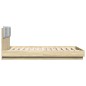 vidaXL Cama con cabecero madera de ingeniería roble Sonoma 120x200 cm vidaXL Cama con cabecero madera de ingeniería roble Sonoma 120x200 cm