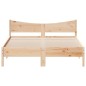 vidaXL Estructura de cama con cabecero madera maciza pino 160x200 cm vidaXL Estructura de cama con cabecero madera maciza pino 160x200 cm