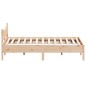 vidaXL Estructura de cama con cabecero madera maciza pino 160x200 cm vidaXL Estructura de cama con cabecero madera maciza pino 160x200 cm