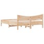 vidaXL Estructura de cama con cabecero madera maciza pino 160x200 cm vidaXL Estructura de cama con cabecero madera maciza pino 160x200 cm