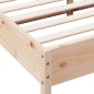 vidaXL Estructura de cama con cabecero madera maciza pino 160x200 cm vidaXL Estructura de cama con cabecero madera maciza pino 160x200 cm