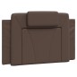vidaXL Estructura cama con luces LED cuero sintético marrón 90x190 cm vidaXL Estructura cama con luces LED cuero sintético marrón 90x190 cm