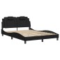 vidaXL Estructura cama con luces LED cuero sintético negro 120x200 cm vidaXL Estructura cama con luces LED cuero sintético negro 120x200 cm