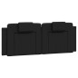 vidaXL Estructura cama con luces LED cuero sintético negro 120x200 cm vidaXL Estructura cama con luces LED cuero sintético negro 120x200 cm
