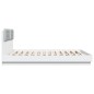vidaXL Estructura cama con cabecero madera ingeniería blanco 180x200cm vidaXL Estructura cama con cabecero madera ingeniería blanco 180x200cm