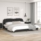 vidaXL Estructura cama con luces LED cuero sintético negro 200x200 cm vidaXL Estructura cama con luces LED cuero sintético negro 200x200 cm