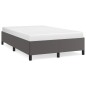vidaXL Estructura de cama cuero sintético gris 120x190 cm vidaXL Estructura de cama cuero sintético gris 120x190 cm