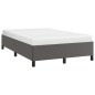 vidaXL Estructura de cama cuero sintético gris 120x190 cm vidaXL Estructura de cama cuero sintético gris 120x190 cm