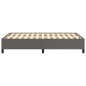 vidaXL Estructura de cama cuero sintético gris 120x190 cm vidaXL Estructura de cama cuero sintético gris 120x190 cm