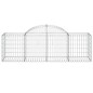 vidaXL Cestas de gaviones 5 uds forma de arco hierro 200x50x60/80 cm vidaXL Cestas de gaviones 5 uds forma de arco hierro 200x50x60/80 cm