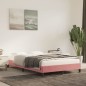 vidaXL Estructura de cama terciopelo rosa 120x190 cm vidaXL Estructura de cama terciopelo rosa 120x190 cm