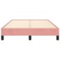 vidaXL Estructura de cama terciopelo rosa 120x190 cm vidaXL Estructura de cama terciopelo rosa 120x190 cm