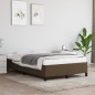 vidaXL Estructura de cama tela marrón oscuro 120x190 cm vidaXL Estructura de cama tela marrón oscuro 120x190 cm