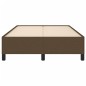 vidaXL Estructura de cama tela marrón oscuro 120x190 cm vidaXL Estructura de cama tela marrón oscuro 120x190 cm