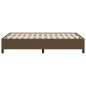 vidaXL Estructura de cama tela marrón oscuro 120x190 cm vidaXL Estructura de cama tela marrón oscuro 120x190 cm
