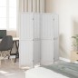 vidaXL Biombo separador de 4 paneles madera maciza Paulownia blanco vidaXL Biombo separador de 4 paneles madera maciza Paulownia blanco