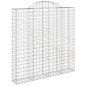 vidaXL Cestas de gaviones 4 uds forma de arco hierro 200x30x200/220 cm vidaXL Cestas de gaviones 4 uds forma de arco hierro 200x30x200/220 cm