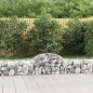 vidaXL Cestas de gaviones 14 uds forma de arco hierro 200x50x40/60 cm vidaXL Cestas de gaviones 14 uds forma de arco hierro 200x50x40/60 cm