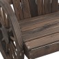 vidaXL Mecedora de jardín Adirondack madera maciza de abeto vidaXL Mecedora de jardín Adirondack madera maciza de abeto