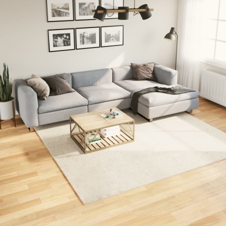 vidaXL Alfombra de pelo corto OVIEDO beige 240x240 cm