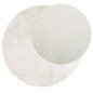 vidaXL Alfombra de pelo corto OVIEDO crema Ø 160 cm