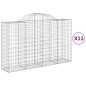 vidaXL Cestas gaviones 11 uds forma de arco hierro 200x50x120/140 cm vidaXL Cestas gaviones 11 uds forma de arco hierro 200x50x120/140 cm