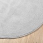 vidaXL Alfombra de pelo corto OVIEDO gris Ø 200 cm vidaXL Alfombra de pelo corto OVIEDO gris Ø 200 cm