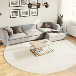 vidaXL Alfombra de pelo corto OVIEDO beige Ø 280 cm