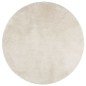 vidaXL Alfombra de pelo corto OVIEDO beige Ø 280 cm
