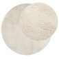 vidaXL Alfombra de pelo corto OVIEDO beige Ø 280 cm