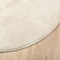 vidaXL Alfombra de pelo corto OVIEDO beige Ø 280 cm