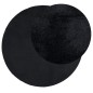 vidaXL Alfombra de pelo corto OVIEDO negro Ø 100 cm vidaXL Alfombra de pelo corto OVIEDO negro Ø 100 cm