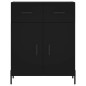 vidaXL Aparador alto madera contrachapada negro 69,5x34x180 cm vidaXL Aparador alto madera contrachapada negro 69,5x34x180 cm