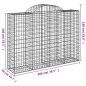vidaXL Cestas gaviones 7 uds forma de arco hierro 200x50x140/160 cm vidaXL Cestas gaviones 7 uds forma de arco hierro 200x50x140/160 cm