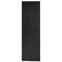 vidaXL Alfombra de pelo corto OVIEDO negro 80x250 cm
