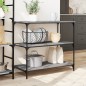 vidaXL Carrito de cocina madera ingeniería gris Sonoma 102x50x95 cm vidaXL Carrito de cocina madera ingeniería gris Sonoma 102x50x95 cm
