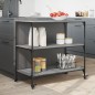 vidaXL Carrito de cocina madera ingeniería gris Sonoma 102x50x95 cm vidaXL Carrito de cocina madera ingeniería gris Sonoma 102x50x95 cm