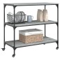 vidaXL Carrito de cocina madera ingeniería gris Sonoma 102x50x95 cm vidaXL Carrito de cocina madera ingeniería gris Sonoma 102x50x95 cm