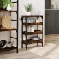 vidaXL Carrito de cocina madera ingeniería roble ahumado 53x20x76 cm vidaXL Carrito de cocina madera ingeniería roble ahumado 53x20x76 cm
