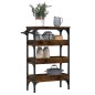 vidaXL Carrito de cocina madera ingeniería roble ahumado 53x20x76 cm vidaXL Carrito de cocina madera ingeniería roble ahumado 53x20x76 cm