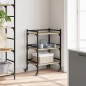 vidaXL Carrito de cocina madera ingeniería roble Sonoma 50x35x75,5 cm vidaXL Carrito de cocina madera ingeniería roble Sonoma 50x35x75,5 cm