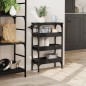 vidaXL Carrito de cocina madera de ingeniería negro 53x20x76 cm vidaXL Carrito de cocina madera de ingeniería negro 53x20x76 cm