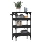 vidaXL Carrito de cocina madera de ingeniería negro 53x20x76 cm vidaXL Carrito de cocina madera de ingeniería negro 53x20x76 cm