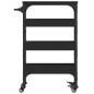 vidaXL Carrito de cocina madera de ingeniería negro 53x20x76 cm vidaXL Carrito de cocina madera de ingeniería negro 53x20x76 cm