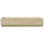vidaXL Estructura cama con luces LED madera roble Sonoma 100x200 cm vidaXL Estructura cama con luces LED madera roble Sonoma 100x200 cm
